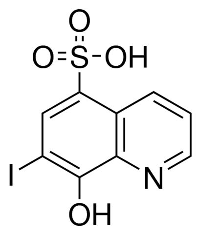 8-羟基-7-碘喹啉-5-磺酸/547-91-1分子结构式