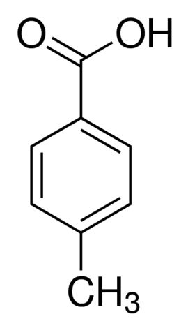 对甲基苯甲酸/99-94-5分子结构式